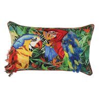 twin macaw cushion