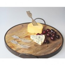 round French vintage cheese board large